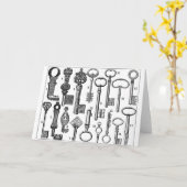  sleutels kaart (Gele Bloem)