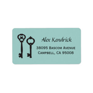 sleutels labels - Mint Blue