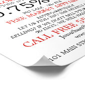 Sleutels, makelaar, makelaar Adverteren Poster (Hoek)