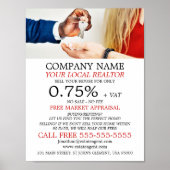 Sleutels, makelaar, makelaar Adverteren Poster (Voorkant)