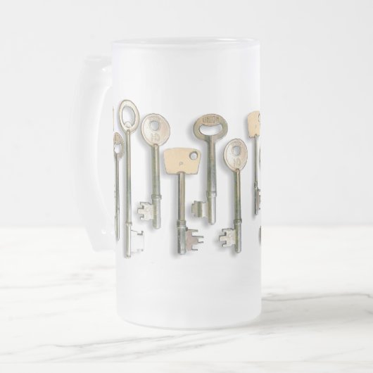 Sleutels Matglas Bierpul (Voorkant links)