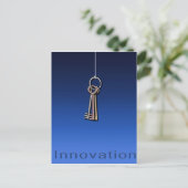 Sleutels om te innoveren briefkaart (Staand voorkant)