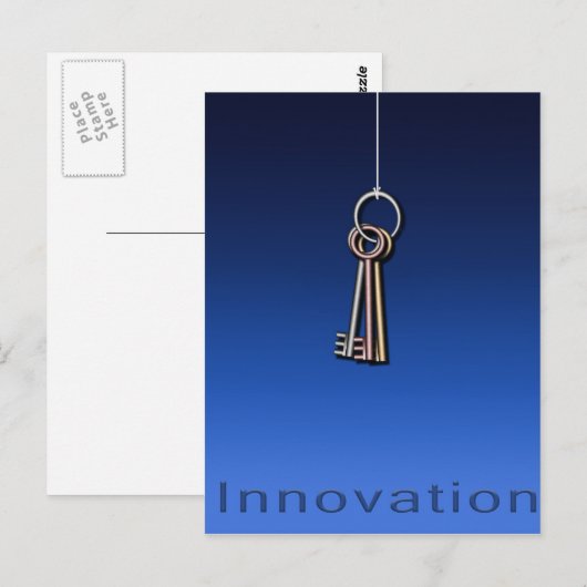 Sleutels om te innoveren briefkaart (Voorkant / Achterkant)