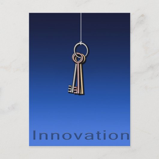 Sleutels om te innoveren briefkaart (Voorkant)