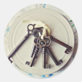 sleutels ronde sticker (Voorkant)