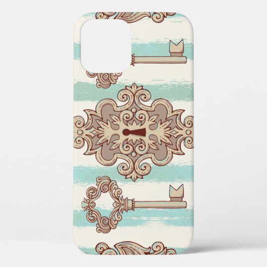 sleutels, sloten: vrij handpatroon. Case-Mate iPhone case (Achterkant)