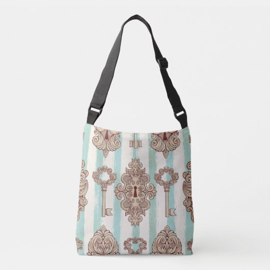  sleutels, sloten: vrij handpatroon. crossbody tas (Voorkant)