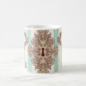  sleutels, sloten: vrij handpatroon. koffiemok (Center)