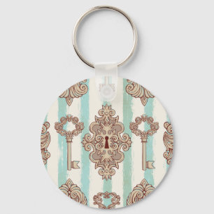  sleutels, sloten: vrij handpatroon. sleutelhanger