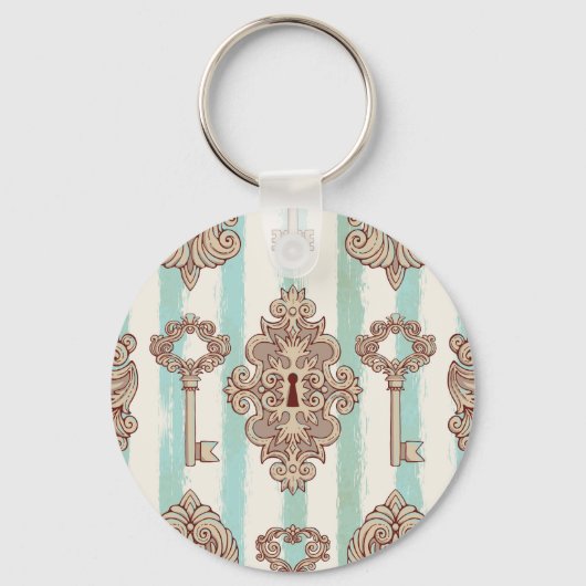  sleutels, sloten: vrij handpatroon. sleutelhanger (Voorkant)