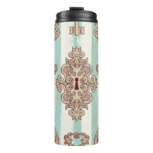 sleutels, sloten: vrij handpatroon. thermosbeker