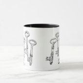 Sleutels Tekening Mok (Midden)