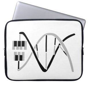 Sleutels tot de Muziek Gene Laptop Sleeve