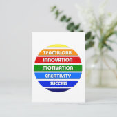 Sleutels tot succes briefkaart (Staand voorkant)