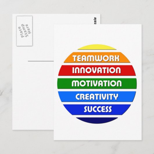 Sleutels tot succes briefkaart (Voorkant / Achterkant)