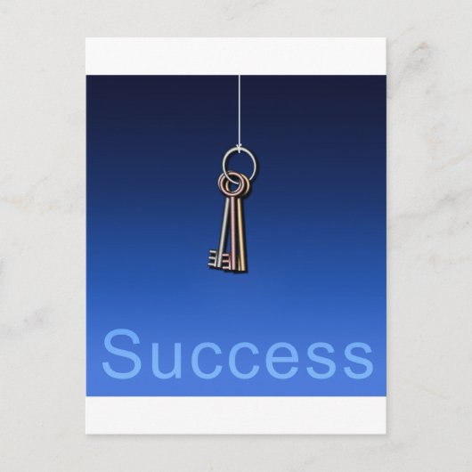 Sleutels tot Succes Briefkaart (Voorkant)