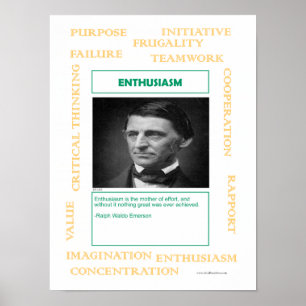 Sleutels tot succes:  enthousiasme poster