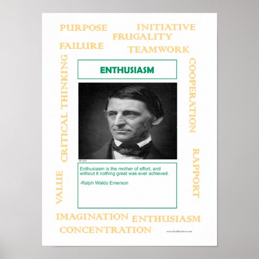 Sleutels tot succes: enthousiasme poster (Voorkant)