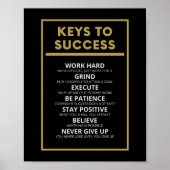 Sleutels tot succes poster (Voorkant)