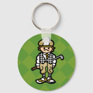 sleutels van de golfkar. sleutelhanger