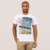 Sleutels van de liefde in Parijs T-shirt (Voorkant volledig)