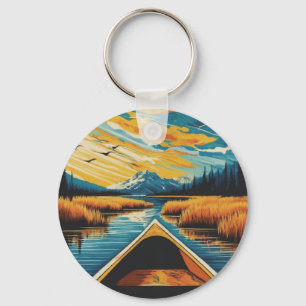 Sleutels van het Lake Cabin boothuis Sleutelhanger