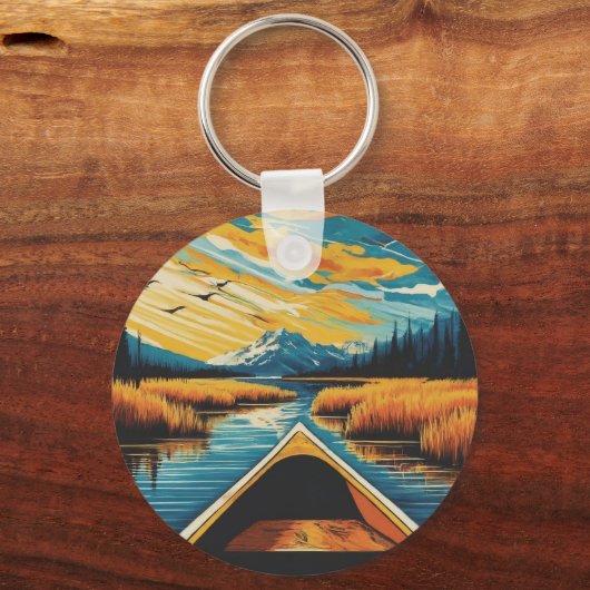 Sleutels van het Lake Cabin boothuis Sleutelhanger (Voorkant)