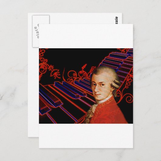 Sleutels van Mozart_ Briefkaart (Voorkant / Achterkant)