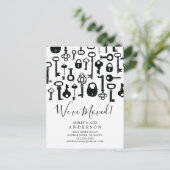 sleutels Verplaatsend Aankondiging Postkaart (Staand voorkant)