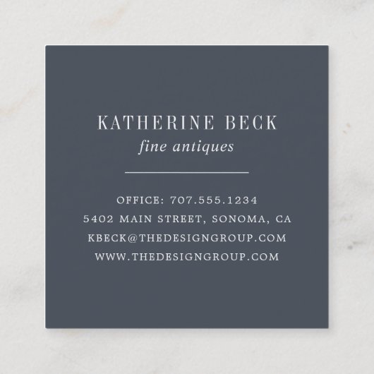  sleutels vierkante visitekaartje (Achterkant)