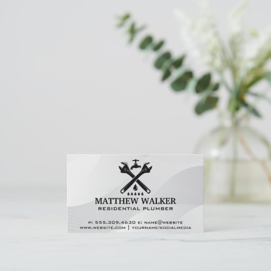 Sleutels | Waterkraan | Loodgieterswerk Visitekaartje (Staand voorkant)