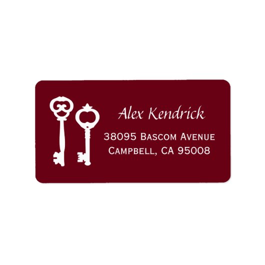  sleutels — Wijn Etiket (Voorkant)