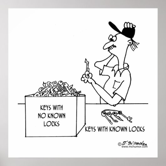 Sleutels zonder bekende vergrendelingen: poster (Voorkant)