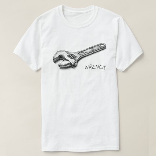sleutelschets potlood tekening t-shirt (Design voorkant)