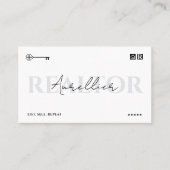 Sleutelscript voor Minimum Realtor Realty-hypothee Visitekaartje