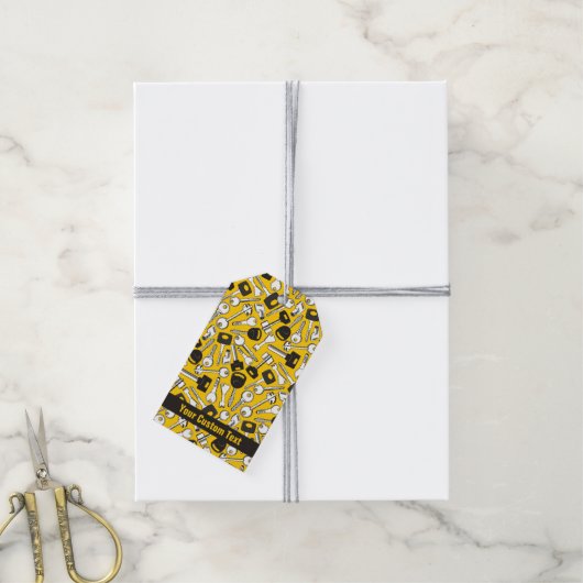 Sleutelset Achtergrond Cadeaulabel (Met Touw)