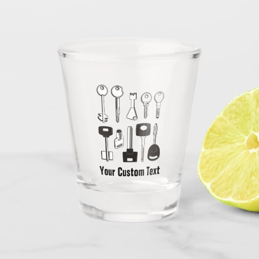 Sleutelset Shot Glas (Voorkant)