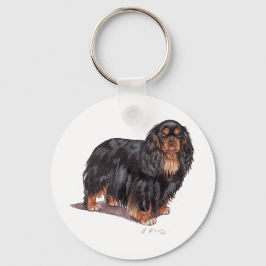 Sleutelwoord: King charles spaniel ( engelse speel Sleutelhanger (Voorkant)