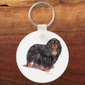 Sleutelwoord: King charles spaniel ( engelse speel Sleutelhanger (Voorkant)