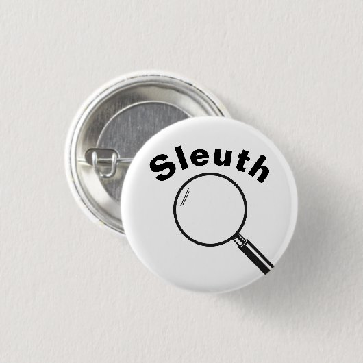 Sleuth Ronde Button 3,2 Cm (Voorkant /achterkant)