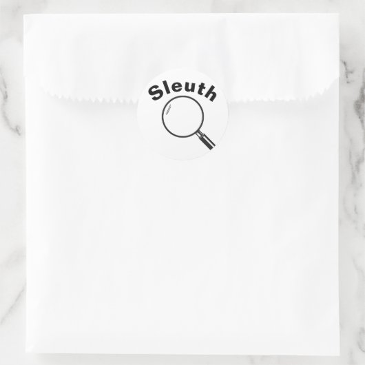 Sleuth Ronde Sticker (Tas)