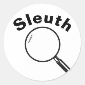 Sleuth Ronde Sticker (Voorkant)