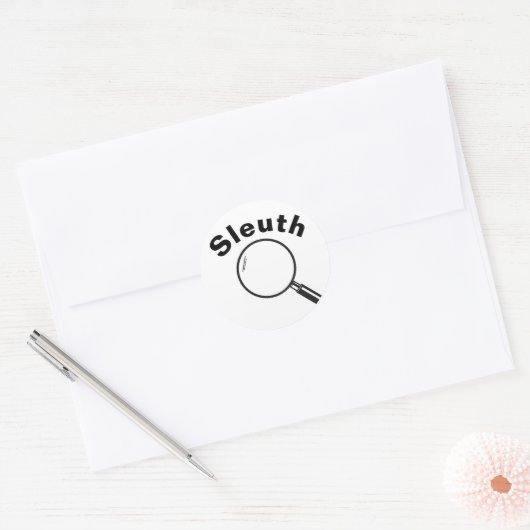 Sleuth Ronde Sticker (Envelop)