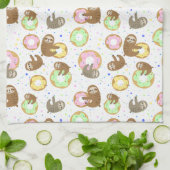 Sleuven en donuts theedoek (Gevouwen)