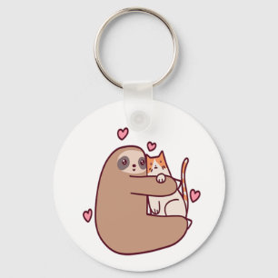 Sleuven en katten zijn de beste vrienden sleutelhanger