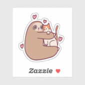 Sleuven en katten zijn de beste vrienden sticker (Vel)