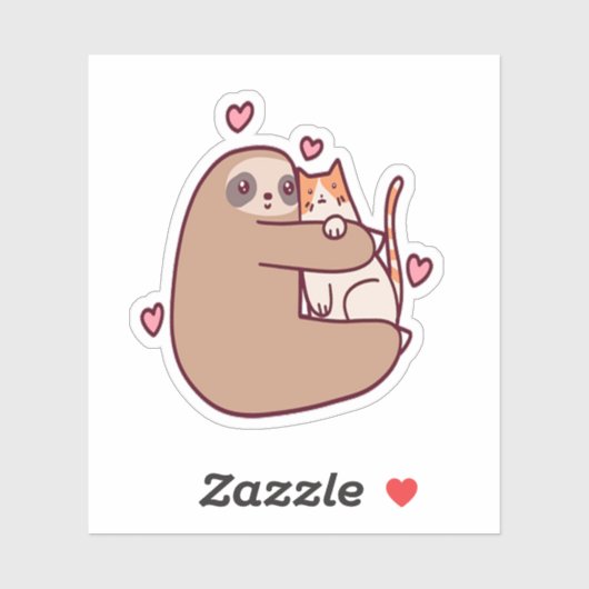 Sleuven en katten zijn de beste vrienden sticker (Vel)