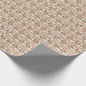 Sleuven en koffie-patroon cadeaupapier (Hoek)