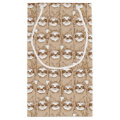 Sleuven en koffie-patroon klein cadeauzakje (Achterkant)