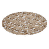 Sleuven en koffie-patroon snijplank (Hoek)